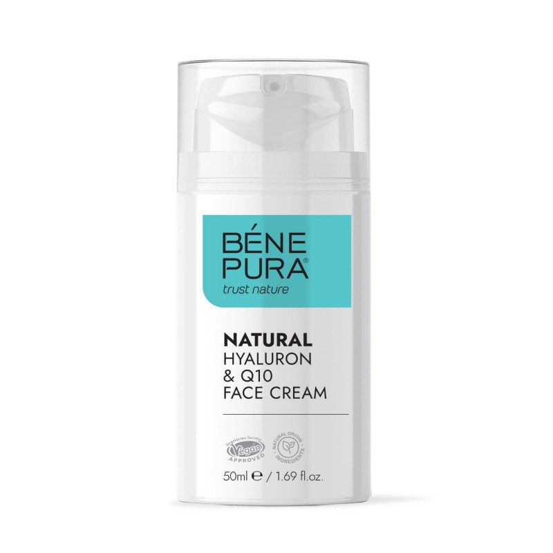 Hyaluron & Q10 veido kremas - 50ml - Natūrali kosmetika