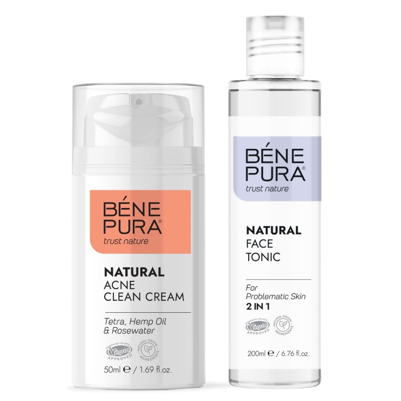 Veido kremas nuo spuogų ir Veido tonikas probleminei odai - GMC