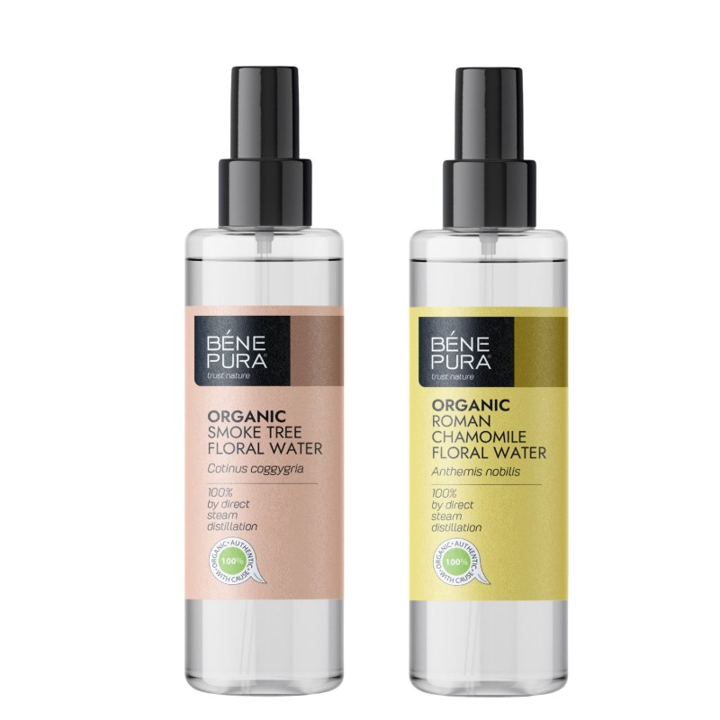 Bio Dūmų Medžio Gėlių vanduo ir Bio Romos Ramunėlių Gėlių vanduo - GMC