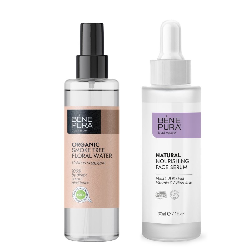 Bio Dūmų Medžio Gėlių vanduo ir Retinolio veido serumas - GMC