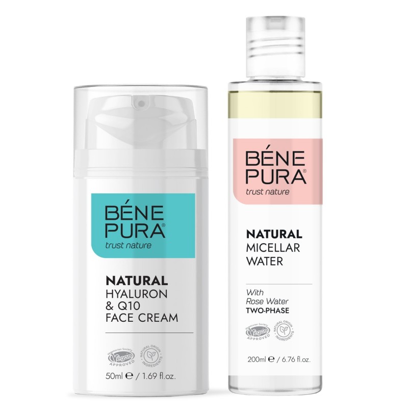 Micelinis vanduo ir Hyaluron & Q10 veido kremas - GMC