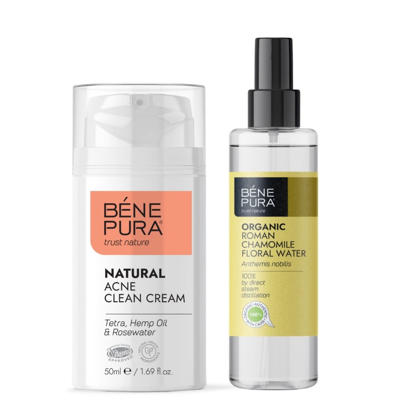 Veido kremas nuo spuogų ir Bio Romos Ramunėlių Gėlių vanduo - GMC