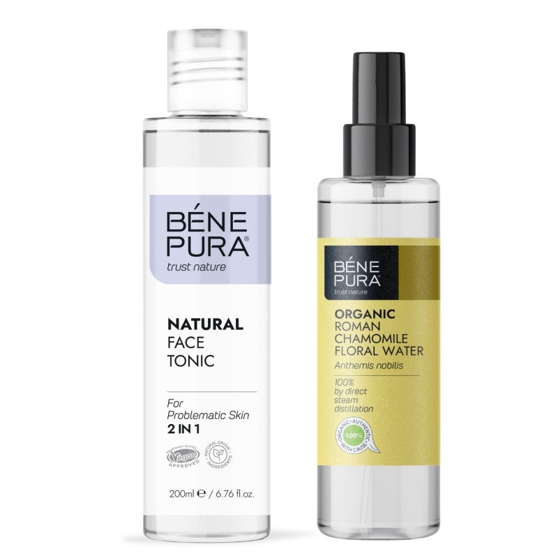 Veido tonikas probleminei odai ir Bio Romos Ramunėlių Gėlių vanduo - GMC