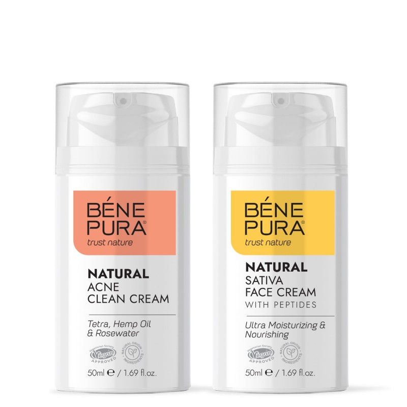 Veido kremas nuo spuogų ir Drėkinamasis veido kremas - GMC