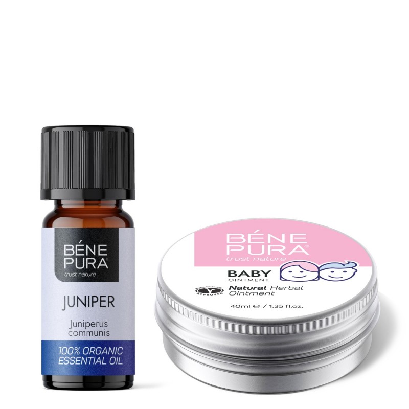 Sauskelnių Bėrimų Tepalas su Medetkomis ir Ramunėlėmis ir Bio Kadagys Eterinis aliejus - GMC