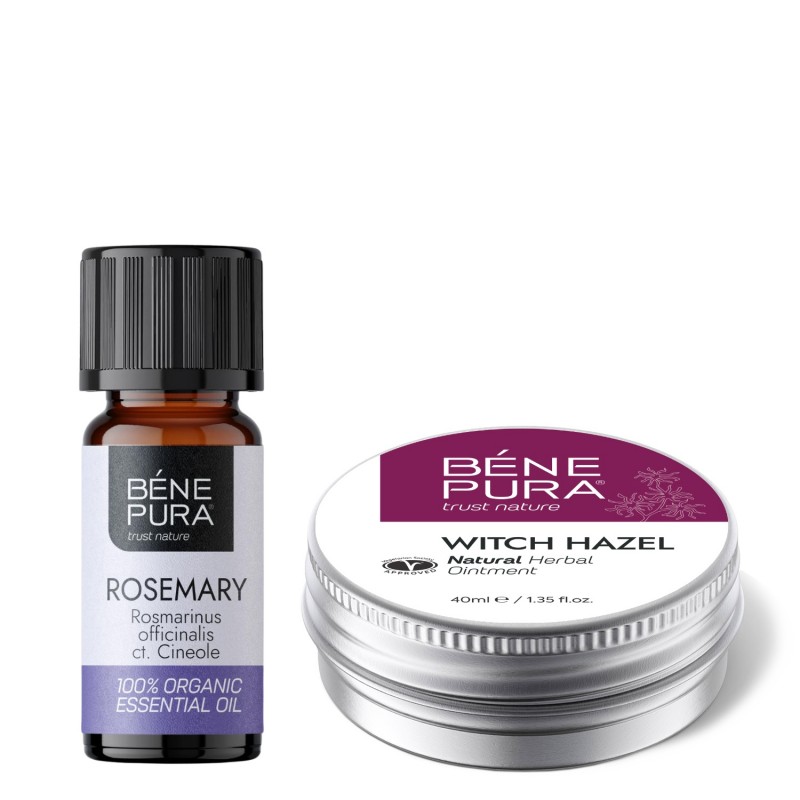 Tepalas nuo Hemorojaus su Hamameliu ir Bio Rozmarinų Cineol Eterinis aliejus - GMC