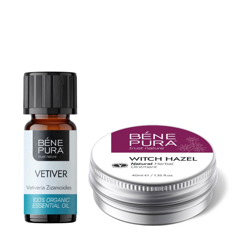 Tepalas nuo Hemorojaus su Hamameliu ir Bio Vetiverijų Eterinis aliejus - GMC