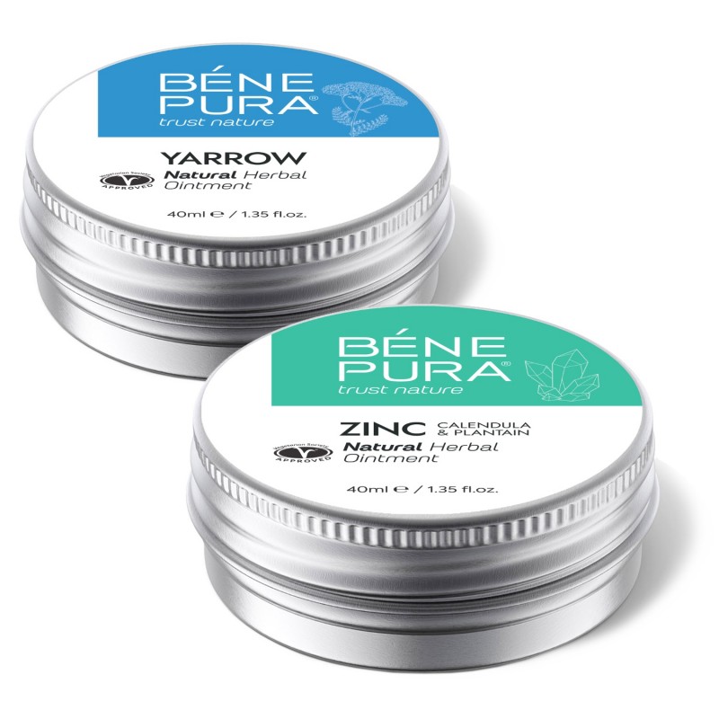 Tepalas nuo Hemorojaus su Baltaisiais Kraujažolėmis ir Tepalas nuo Niežėjimo su Cinko Oksido - GMC