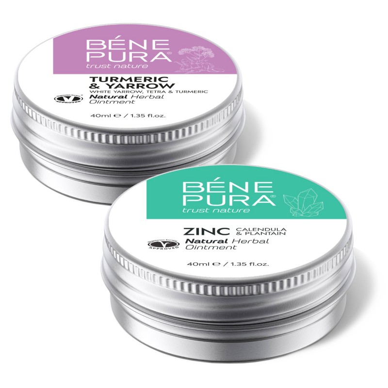 Tepalas nuo Hemorojaus su Baltaisiais Kraujažolėmis, Tetra ir Ciberžolėmis ir Tepalas nuo Niežėjimo su Cinko Oksido - GMC