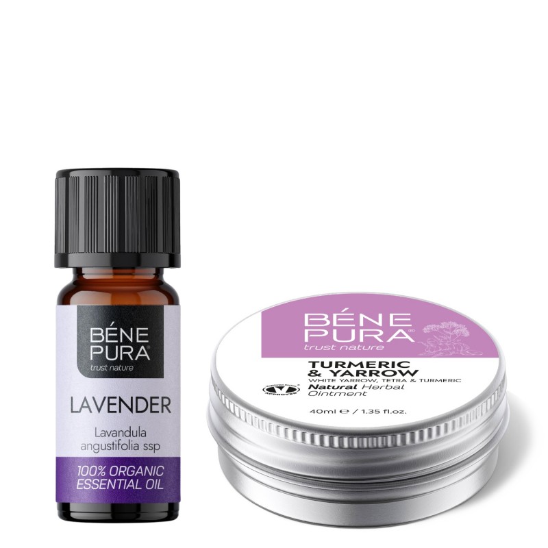 Tepalas nuo Hemorojaus su Baltaisiais Kraujažolėmis, Tetra ir Ciberžolėmis ir Bio Levandų Eterinis aliejus - GMC