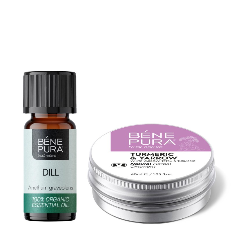 Tepalas nuo Hemorojaus su Baltaisiais Kraujažolėmis, Tetra ir Ciberžolėmis ir Bio Krapų Eterinis aliejus - GMC