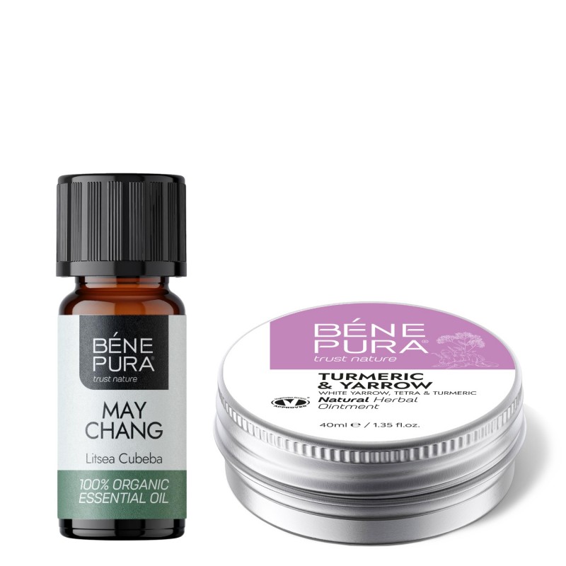 Tepalas nuo Hemorojaus su Baltaisiais Kraujažolėmis, Tetra ir Ciberžolėmis ir Bio Laurenių Eterinis aliejus - GMC