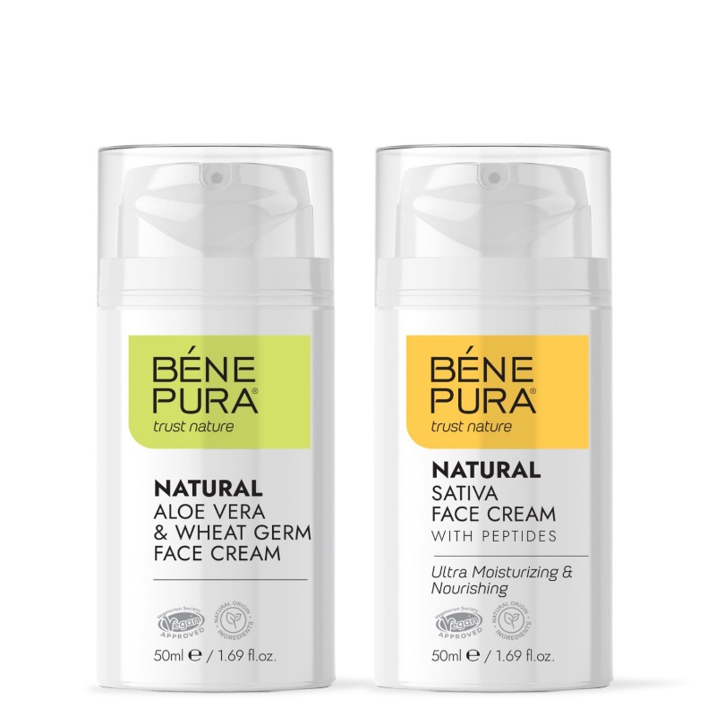 Aloe Vera veido kremas ir Drėkinamasis veido kremas - 