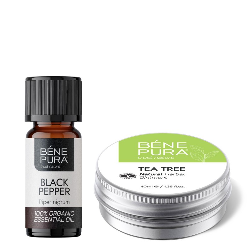 Tepalas nuo Niežėjimo su Arbatmedžio ir Bio Juodųjų Pipirų Eterinis aliejus - GMC