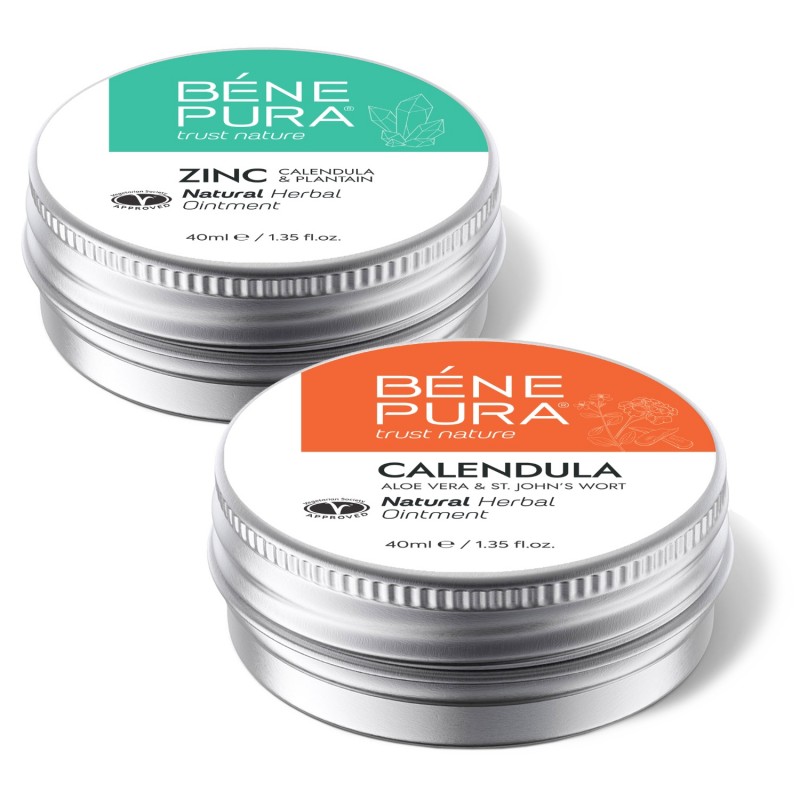 Tepalas nuo Niežėjimo su Cinko Oksido ir Tepalas nuo nudegimų ir žaizdų su Medetka, Alaviju ir Jonažole - GMC