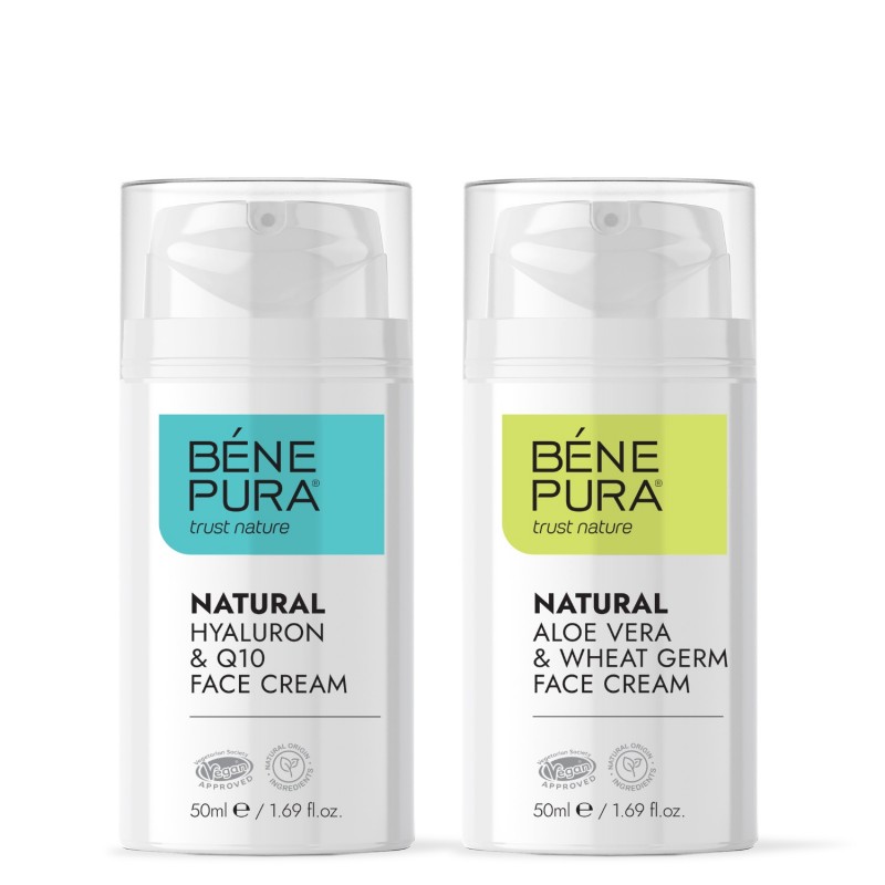 Hyaluron & Q10 veido kremas ir Aloe Vera veido kremas - GMC