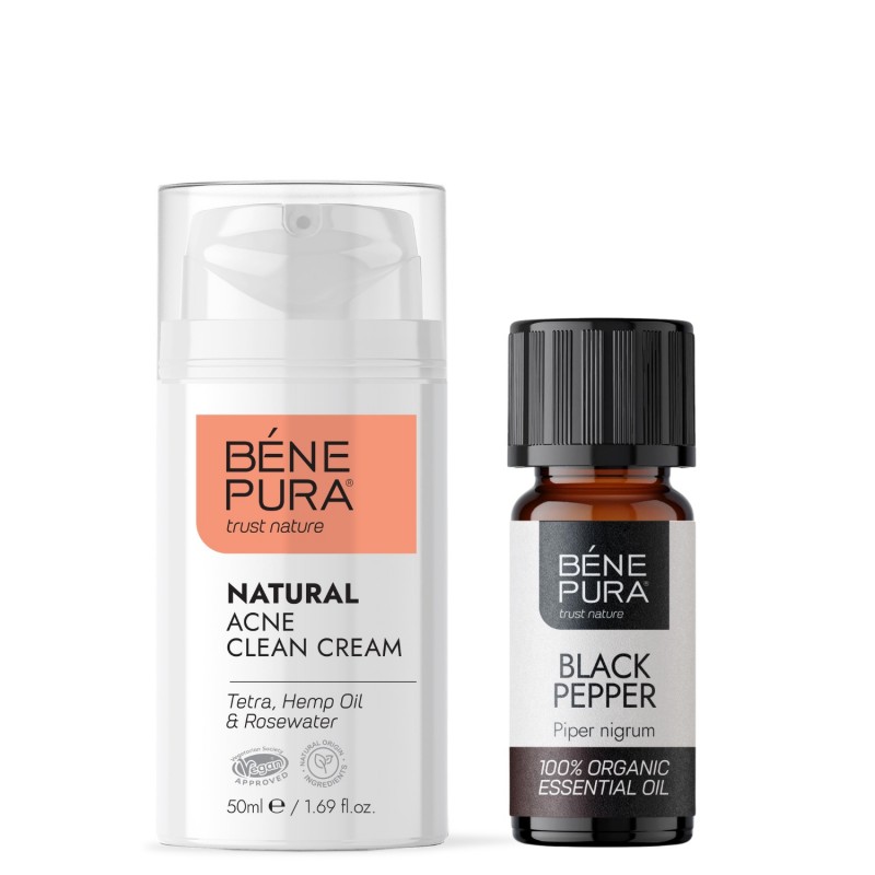 Hyaluron & Q10 veido kremas ir Bio Juodųjų Pipirų Eterinis aliejus - GMC