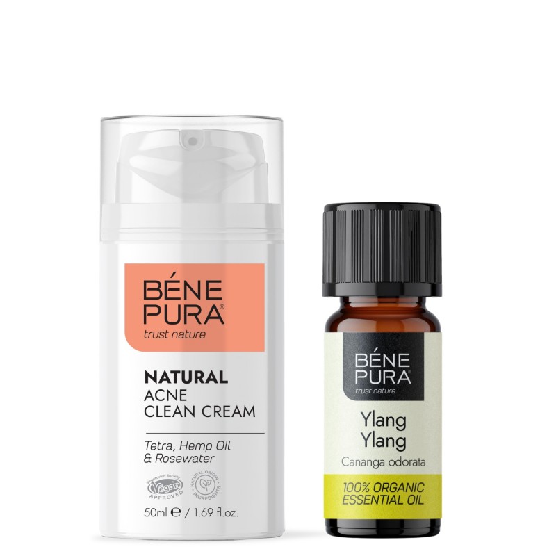 Hyaluron & Q10 veido kremas ir Bio Ylang-ylang Eterinis aliejus - GMC
