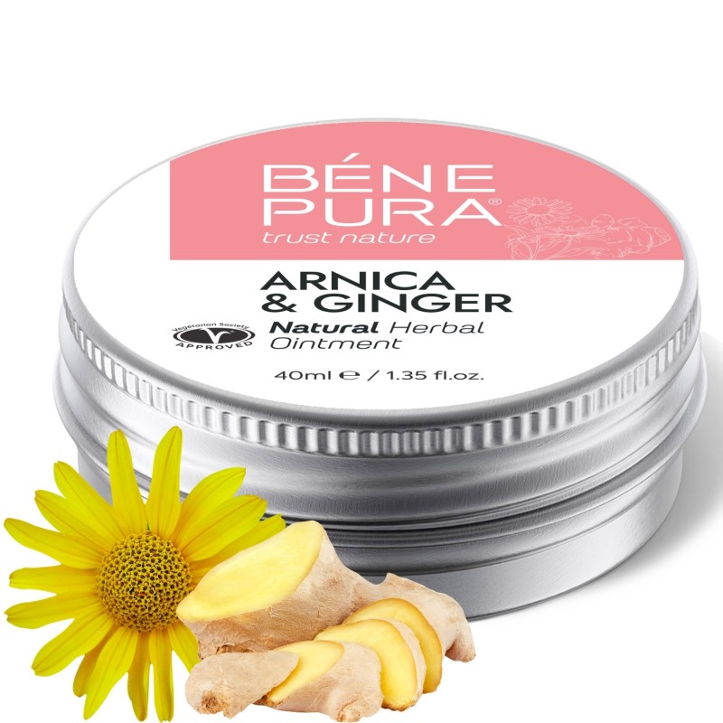 Sumušimai Tepalas su Arnika ir Imbieru - 40ml - Žolelių tepalai