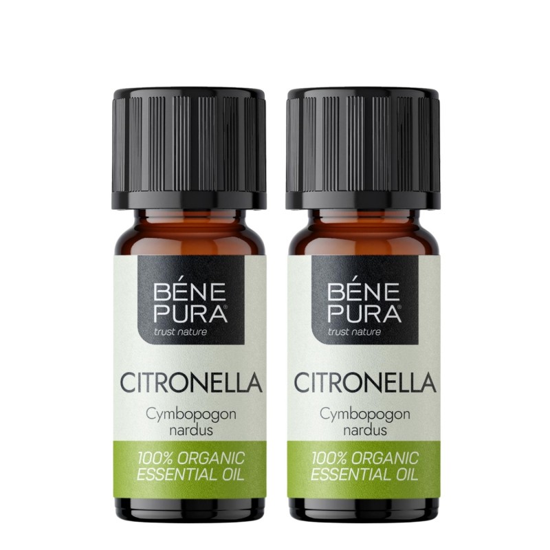 2x Bio Kvapiųjų Citrinžolių Eterinis aliejus - 10ml - Rinkiniai