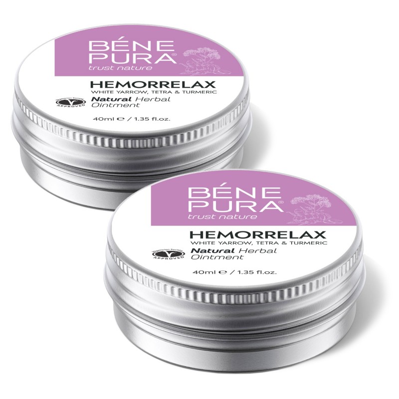 2x Tepalas nuo Hemorojaus su Baltaisiais Kraujažolėmis, Tetra ir Ciberžolėmis - 40ml - Rinkiniai