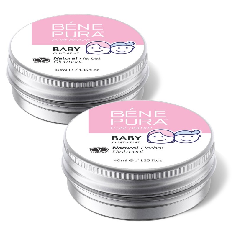 2x Sauskelnių Bėrimų Tepalas su Medetkomis ir Ramunėlėmis - 40ml - Rinkiniai