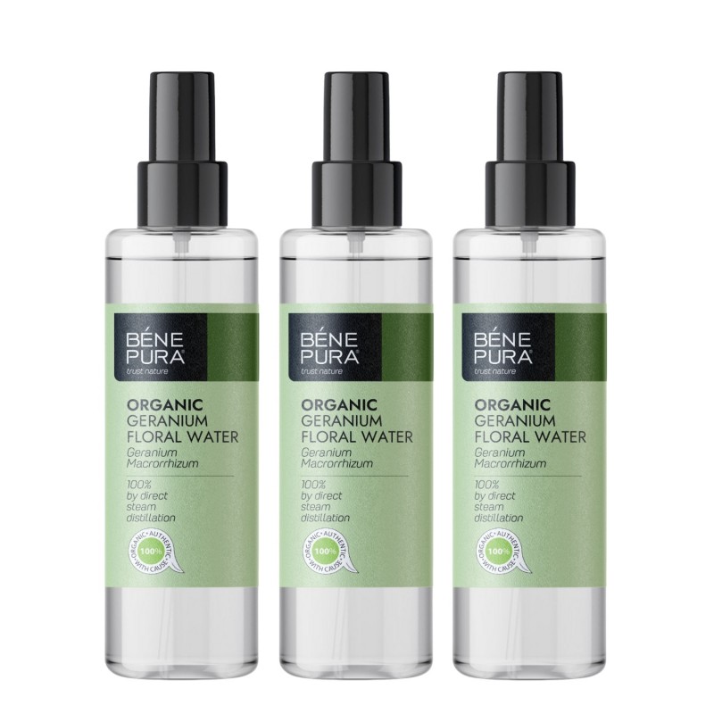 3x Bio Geranium Gėlių vanduo - 250ml - Gėlių vandenys