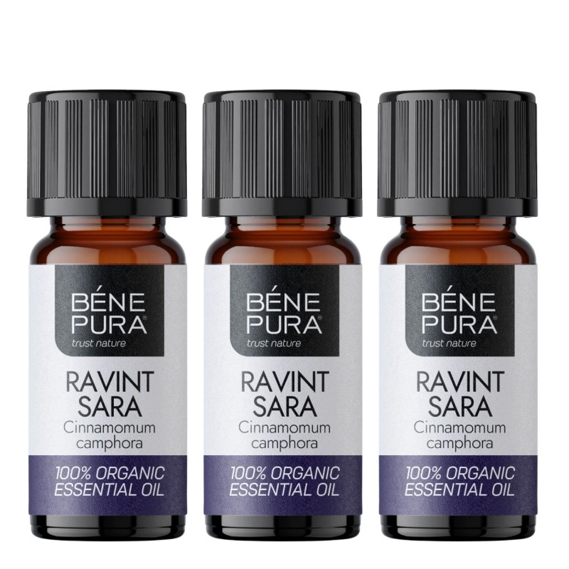3x Bio Ravintsarų Eterinis aliejus - 5ml - Rinkiniai