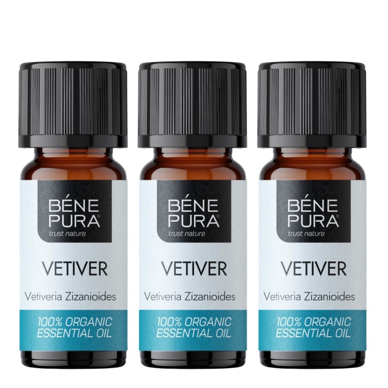 3x Bio Vetiverijų Eterinis aliejus - 5ml - Rinkiniai