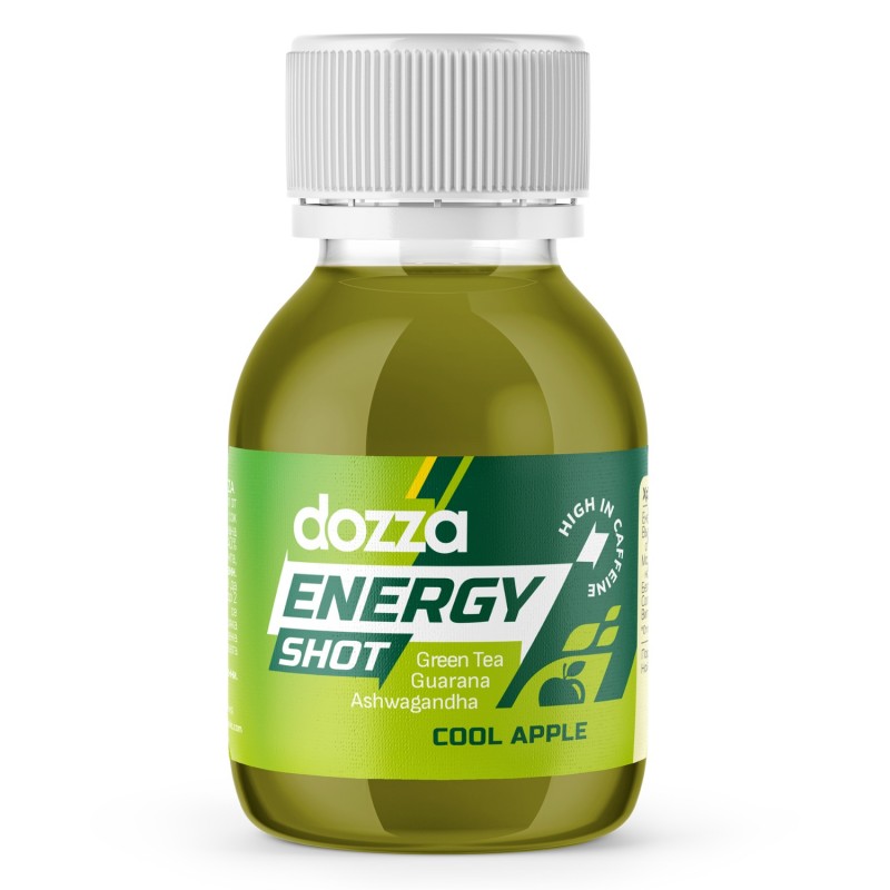 DOZZA Energy Cool Apple Energy shot - 60ml - Energetiniai gėrimai