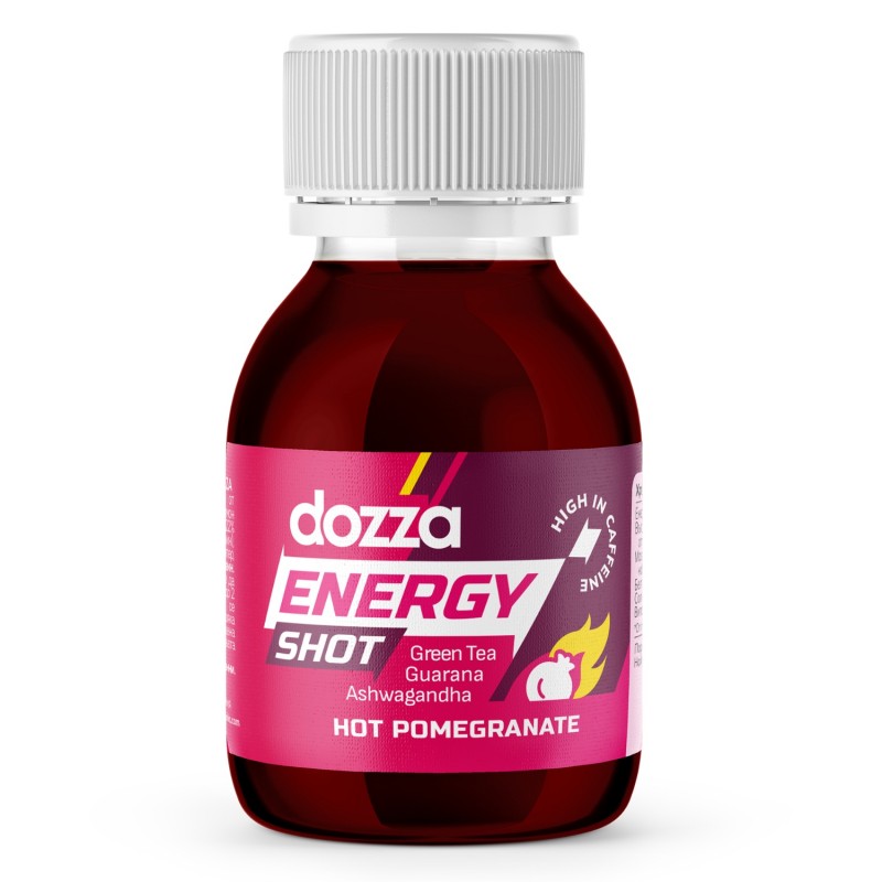 DOZZA Energy Hot Pomegranate Energy shot - 60ml - Energetiniai gėrimai