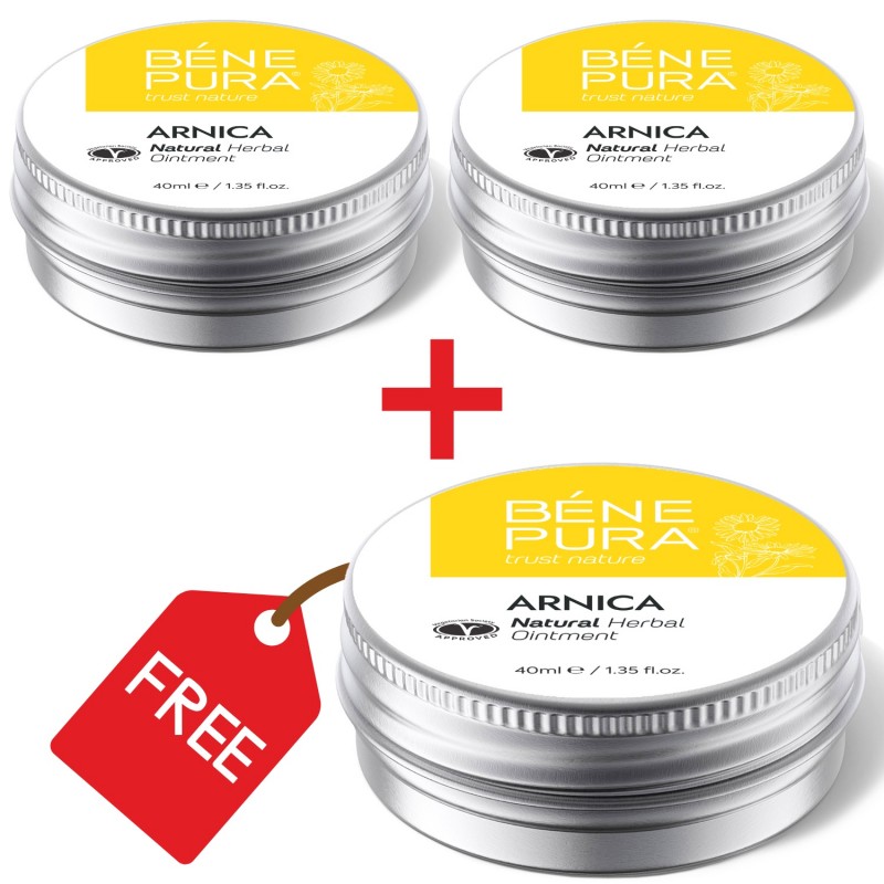 3x Sumušimai Tepalas su Arnika - 40ml - Rinkiniai