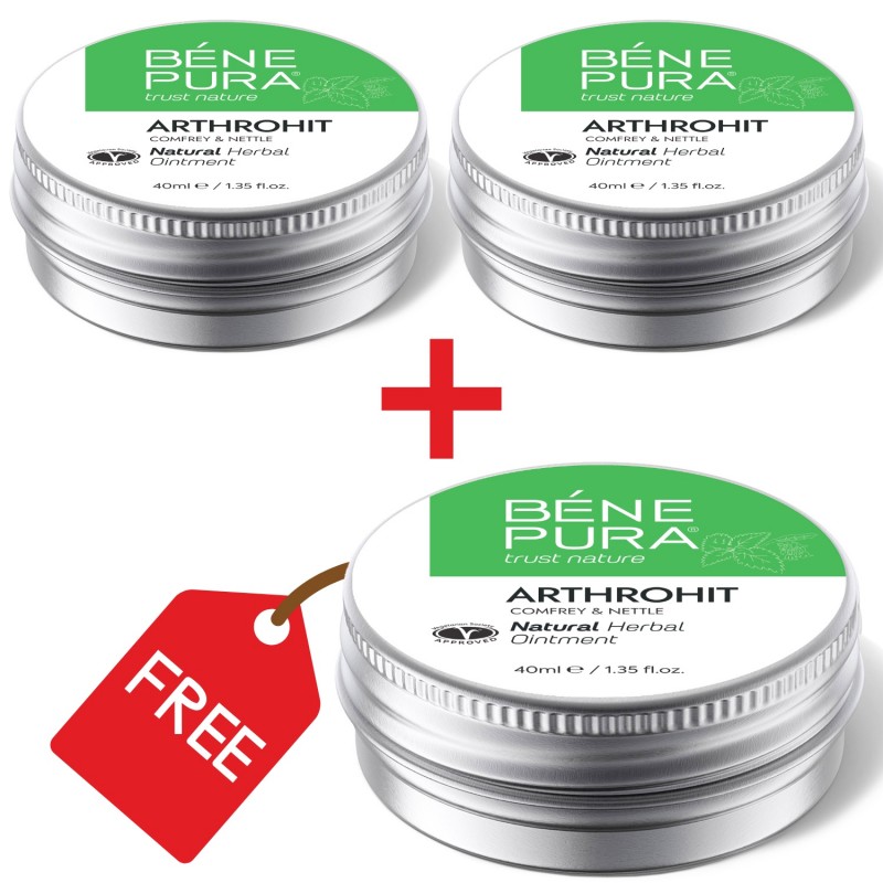 3x Sąnario tepalas su Comfrey ir Dilgėlės - 40ml - Rinkiniai