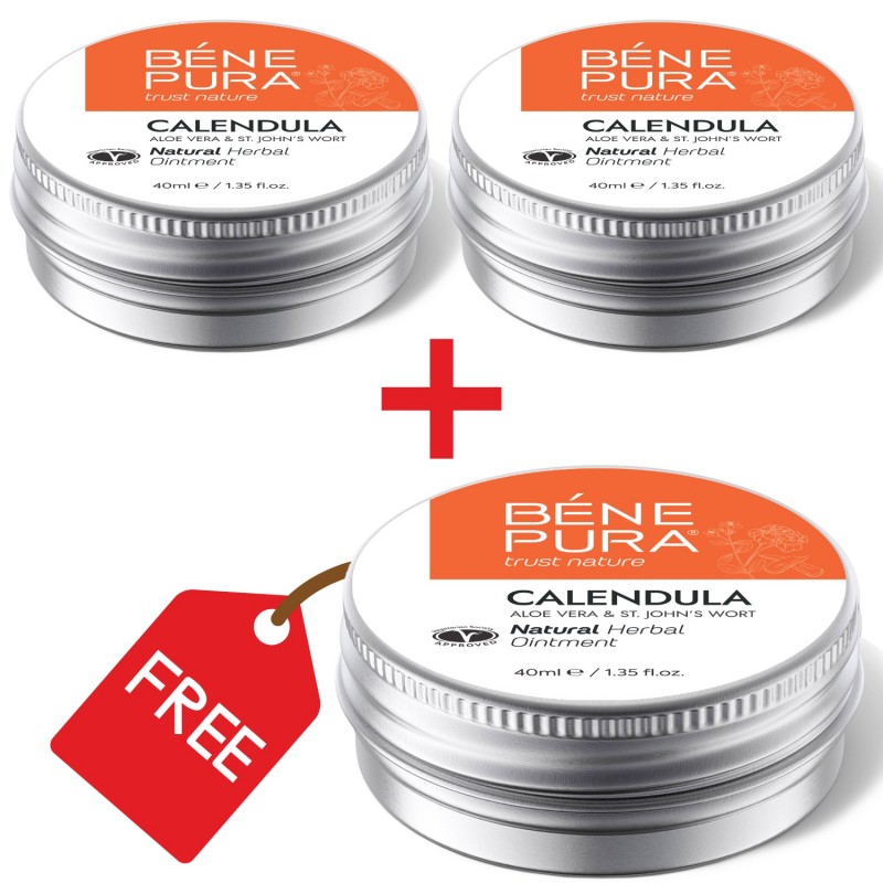 3x Tepalas nuo nudegimų ir žaizdų su Medetka, Alaviju ir Jonažole - 40ml - Rinkiniai