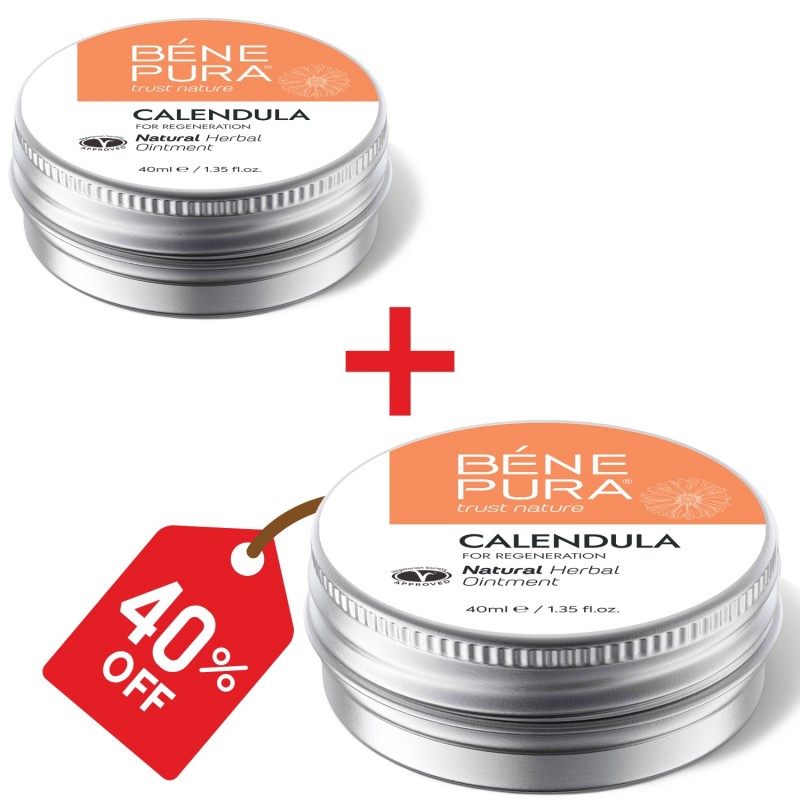 2x Nudegimų ir žaizdų tepalas su Medetkomis - 40ml - 