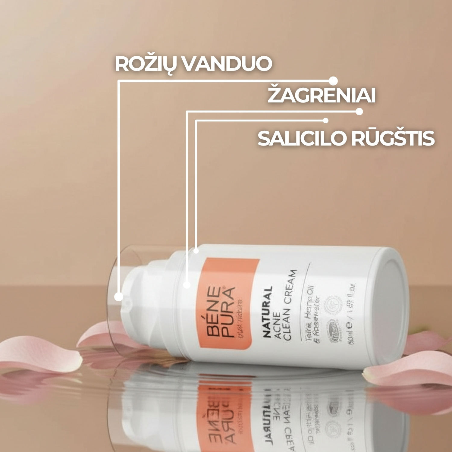 Veido kremas nuo spuogų – 50ml