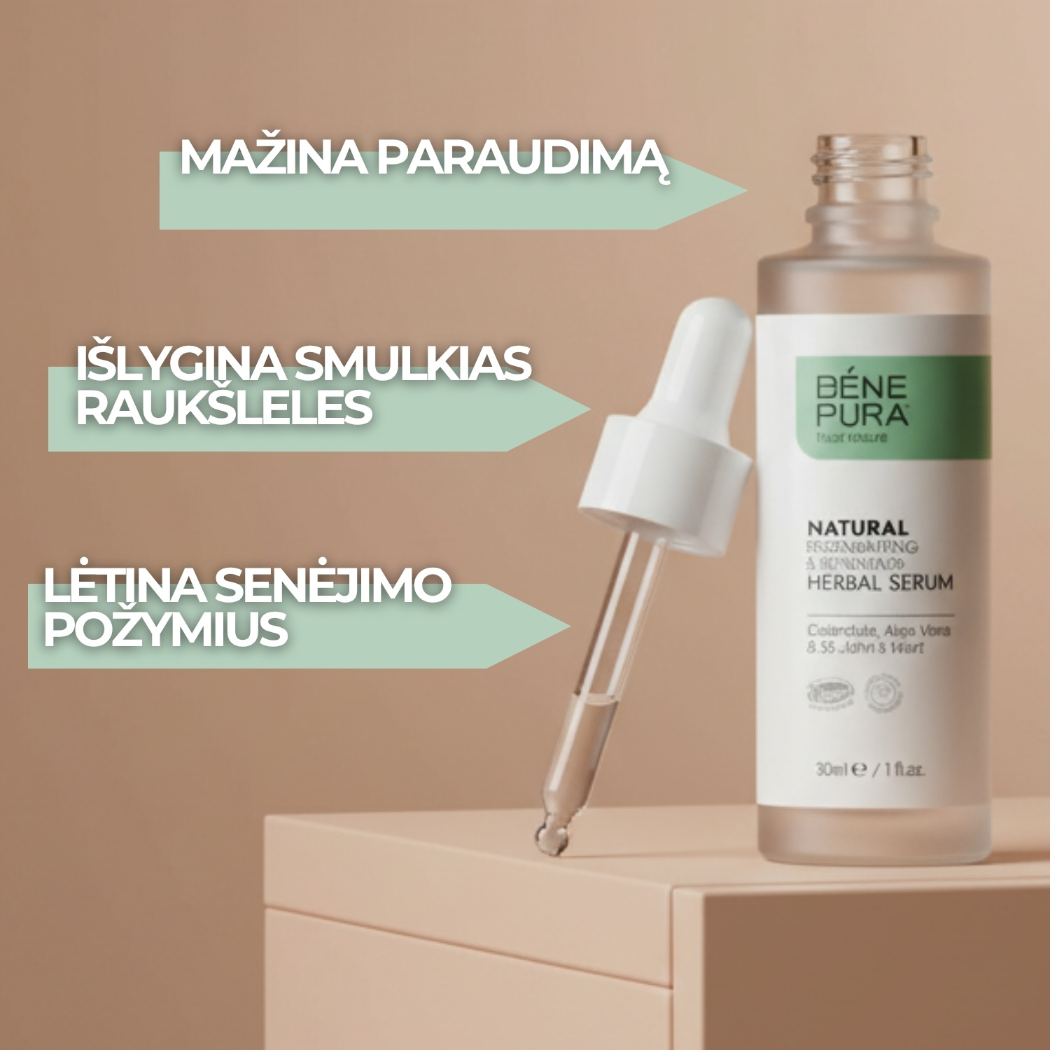 Atkuriamasis veido serumas - 30ml